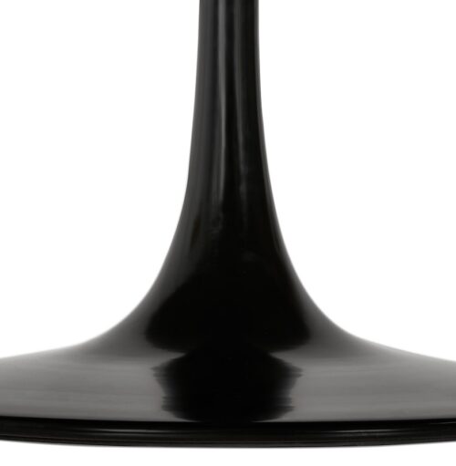 Table design ronde SHADOW noir verre marbre O 140 CM 2