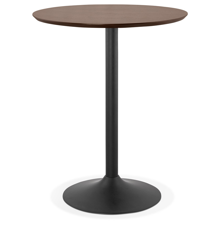 Table haute OSTERIA en bois Noyer - Ø 90 cm