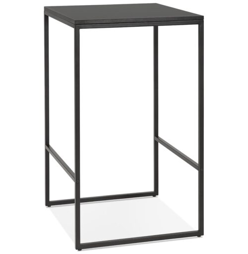 Table haute noire style industriel ORTOS pour professionnels