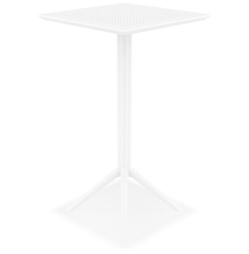 Table haute pliable FOLY BAR blanche interieurexterieur 2