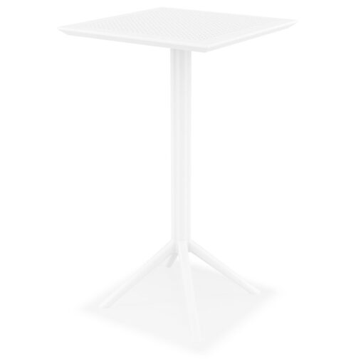 Table haute pliable FOLY BAR blanche intérieur/extérieur