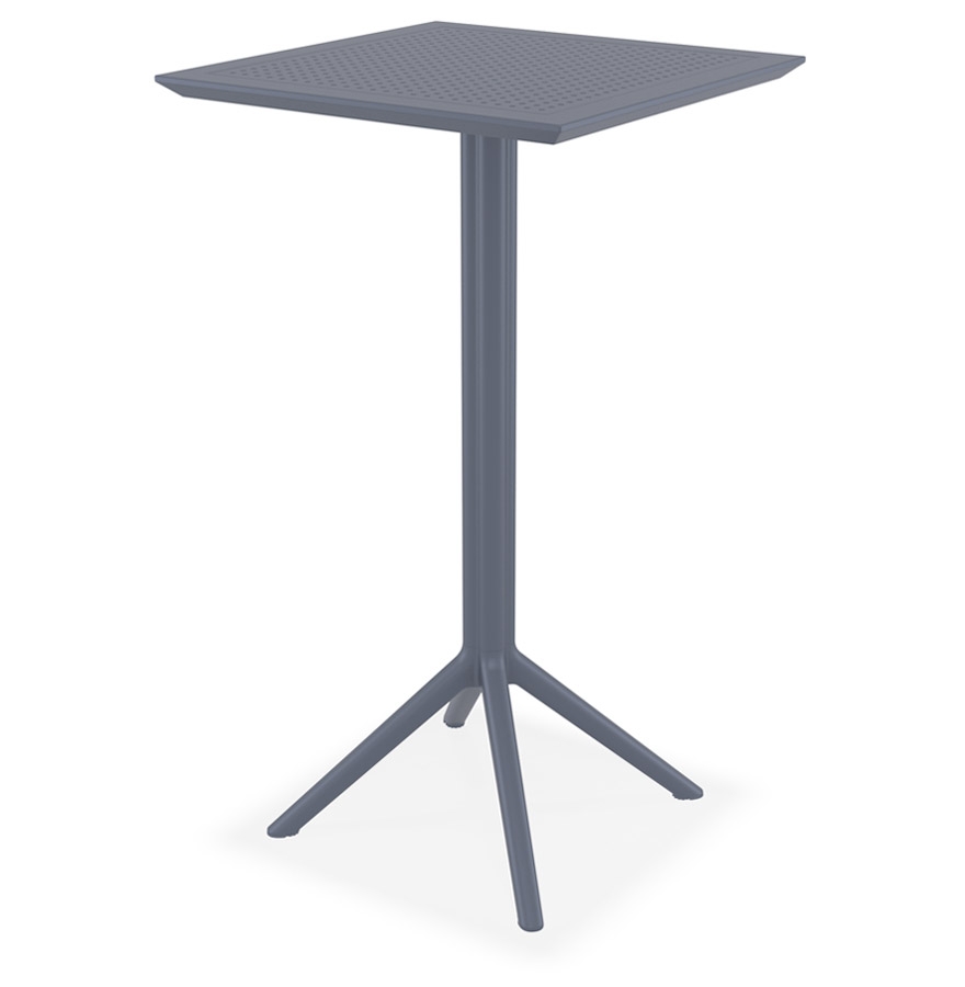 Table haute pliable FOLY BAR gris foncé