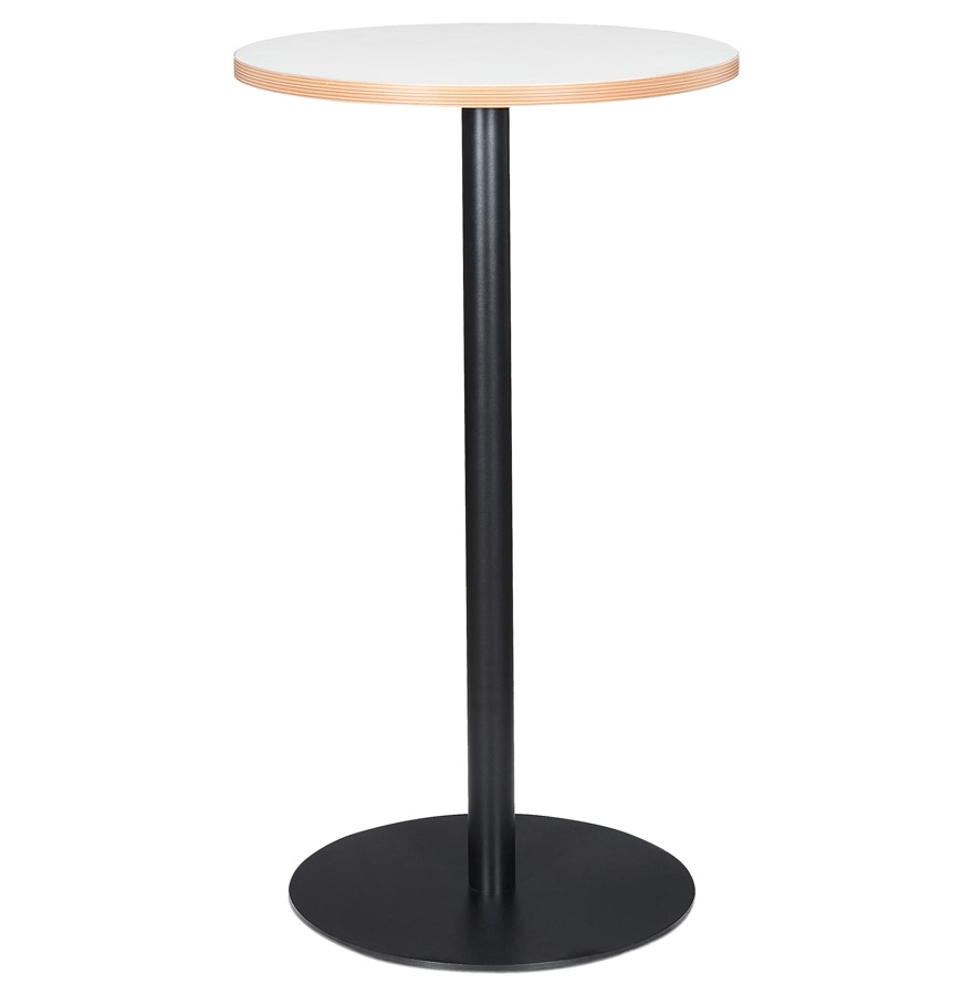 Table haute ronde POLLUX ROUND blanche - Ø 60 cm