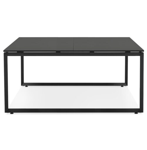 Table reunionbureau bench BAKUS SQUARE noir 160x160 cm 2