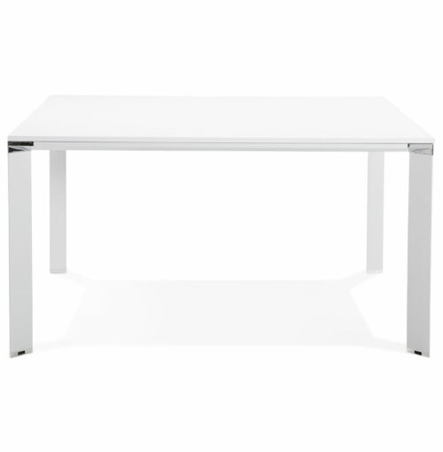 Table reunionbureau bench XLINE SQUARE blanche 140x140 cm 1