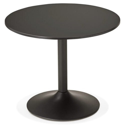 Table ronde ATLANTA noire O 90 cm ideale pour bureau ou salle a manger 2