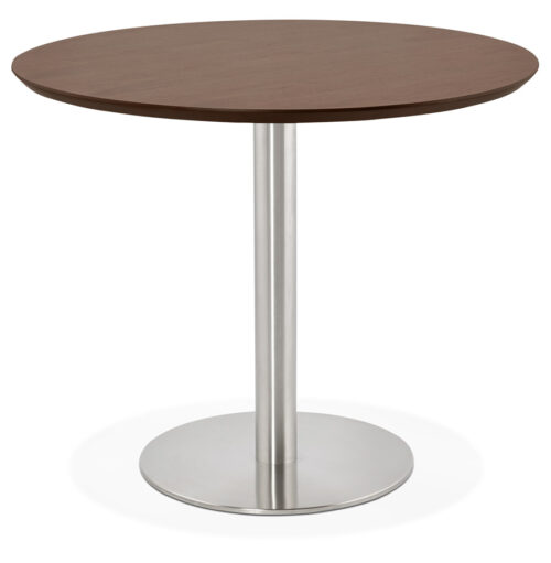 Table ronde INDIANA bois Noyer O 90 cm 1