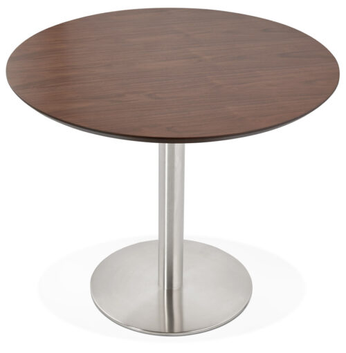 Table ronde INDIANA bois Noyer O 90 cm 2