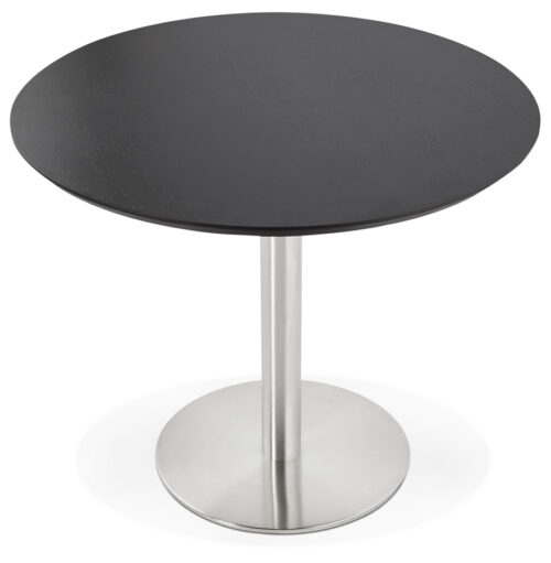 Table ronde INDIANA noire O 90 cm 2