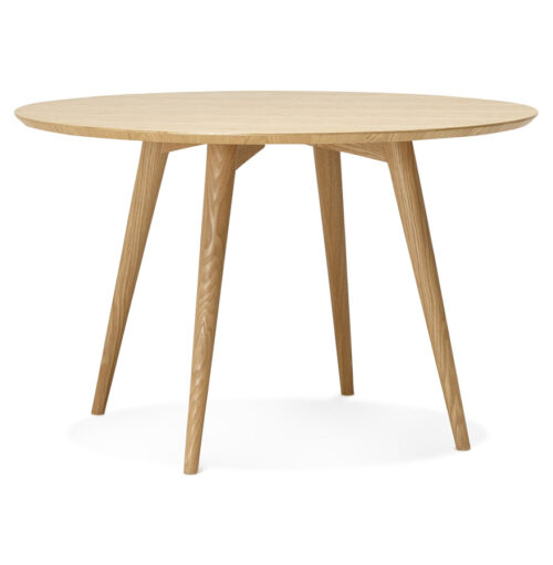 Table ronde SWEDY en bois style scandinave Ø 120 cm