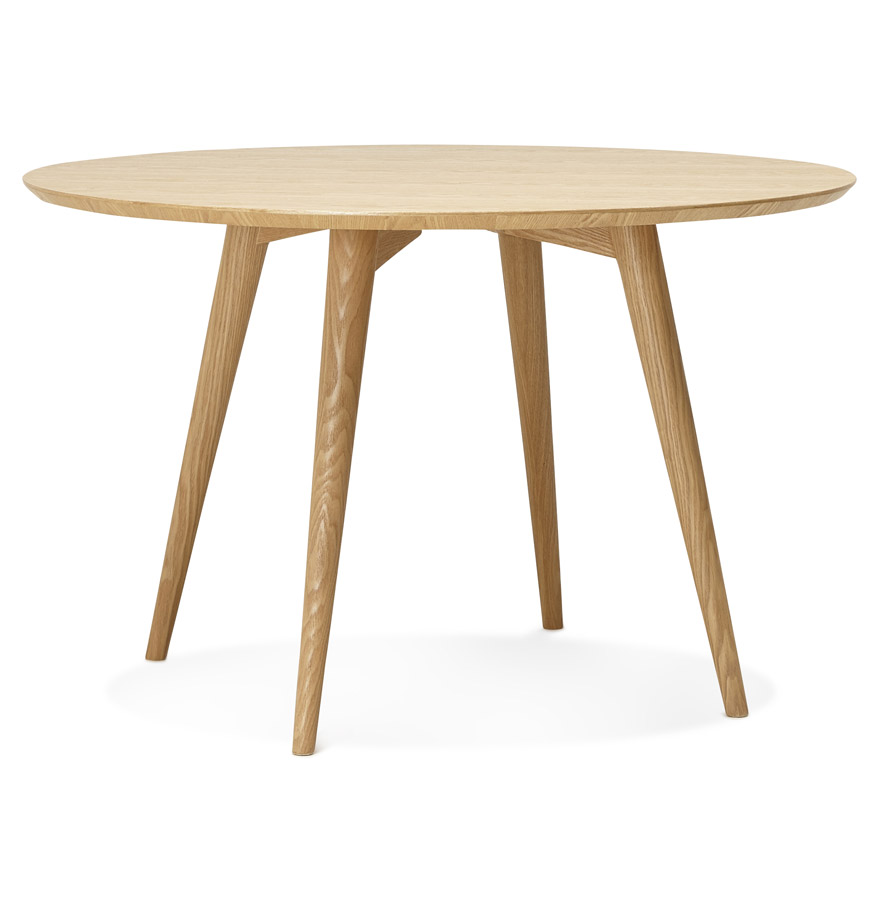 Table ronde SWEDY en bois style scandinave Ø 120 cm