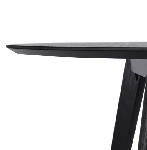 Table ronde cuisine noire AMY o 120 cm 2