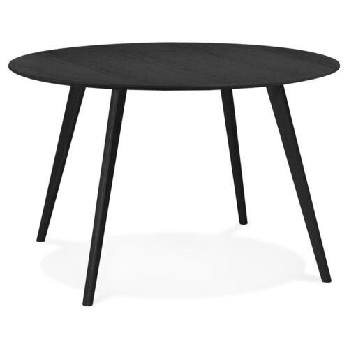 Table ronde cuisine noire AMY – ø 120 cm