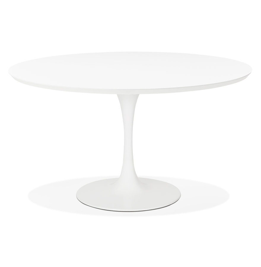 Table ronde design GLOBO blanche Ø120 cm