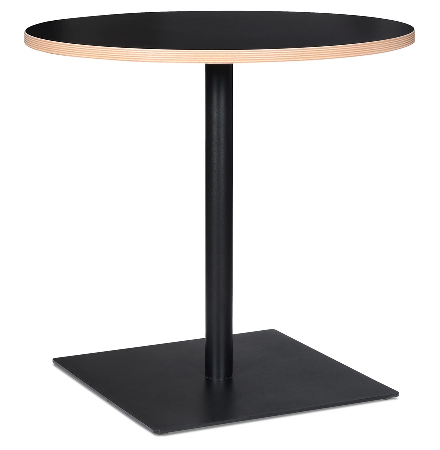 Table ronde noire FUSION ROUND Ø 80 cm