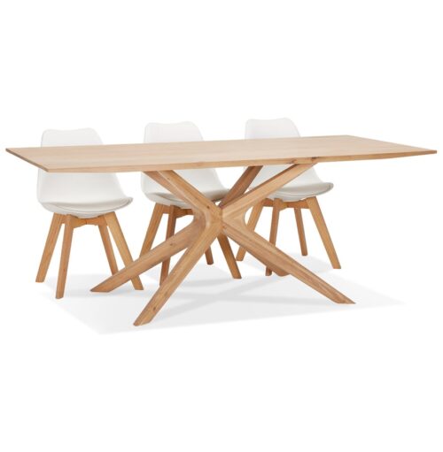 Table salle à manger MANITOU chêne massif - 195x95 cm