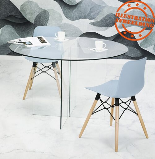 Table salle a manger ronde en verre design BOBBY TABLE ROUND O120 cm 2