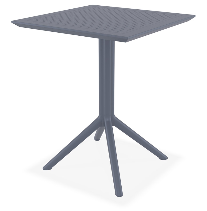 Table terrasse pliable carrée FOLY gris foncé - 60x60 cm