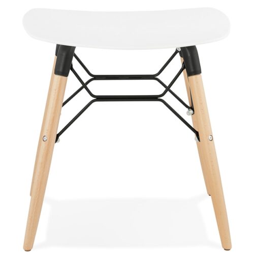 Tabouret ALADIN blanc design scandinave 1