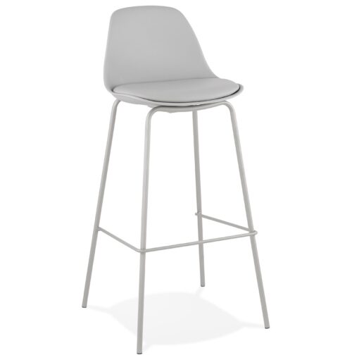 Tabouret COOKIE gris industriel - Bar chic