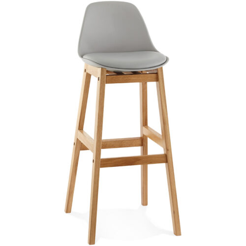 Tabouret KIKO gris, style scandinave