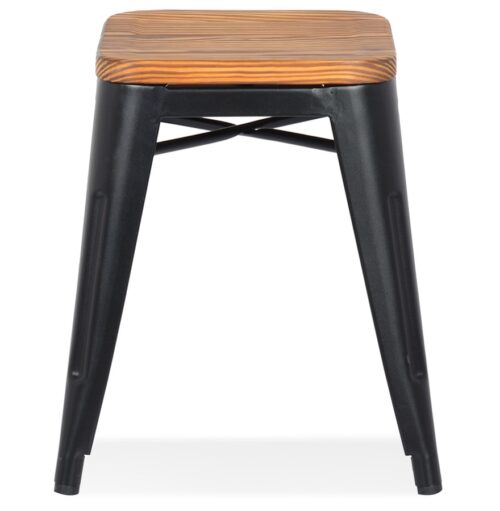 Tabouret PEPINO metal noir industriel efficient 1