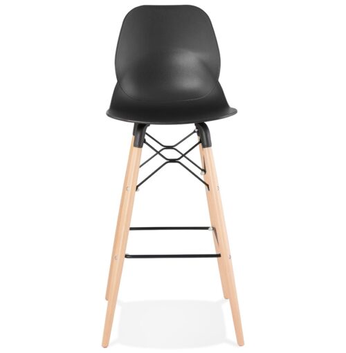 Tabouret bar design noir scandinave COSMIK 1