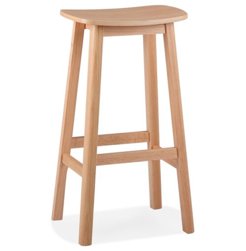 Tabouret bar naturel design DUMAS - Bois finition