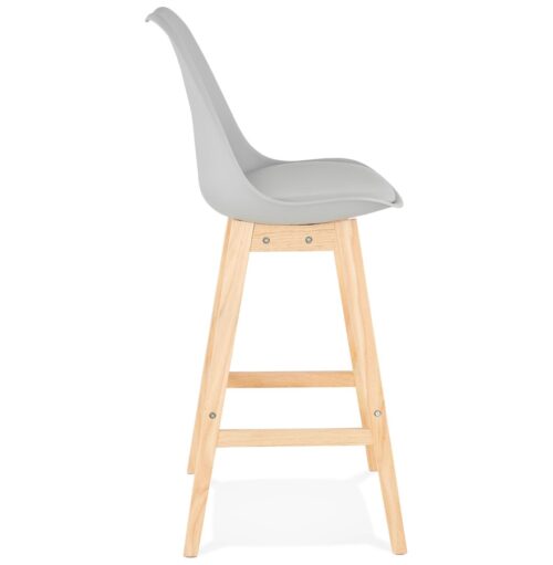 Tabouret de bar CAMILA gris scandinave 2