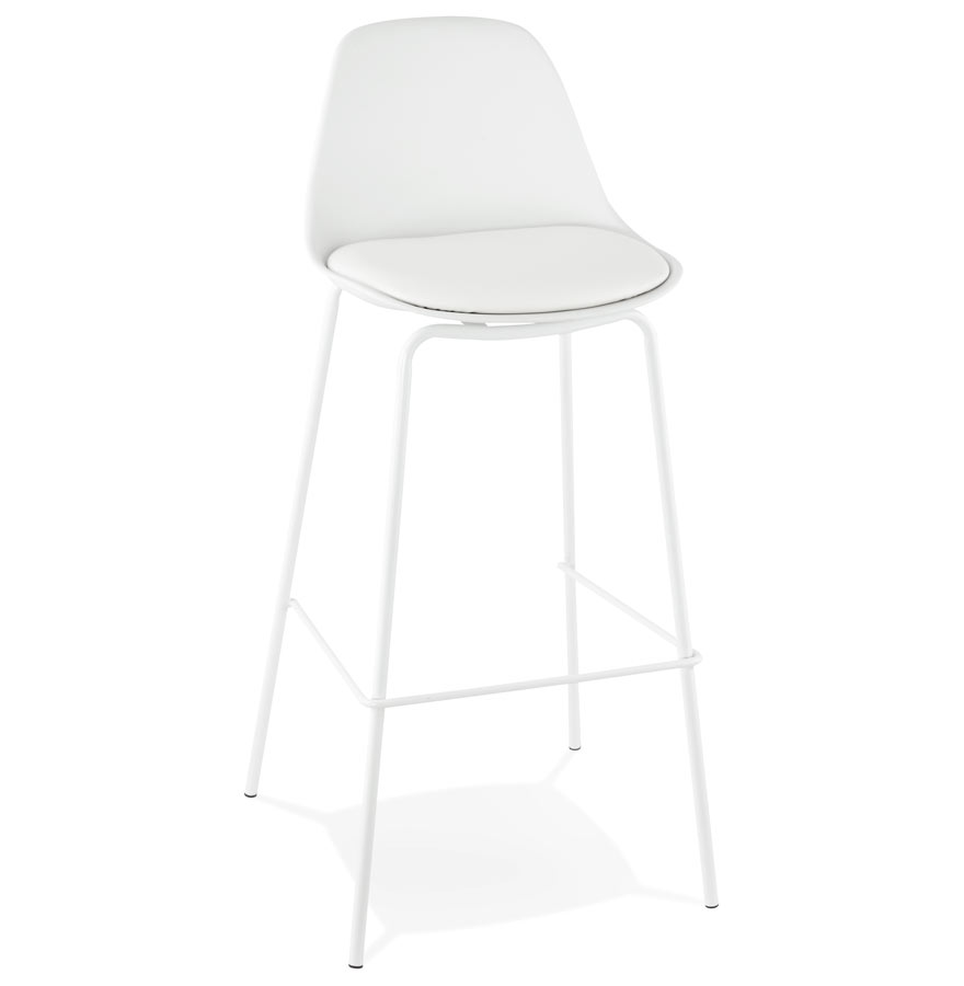 Tabouret de bar COOKIE blanc industriel