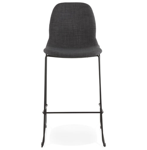 Tabouret de bar EKTOR gris fonce empilable 1