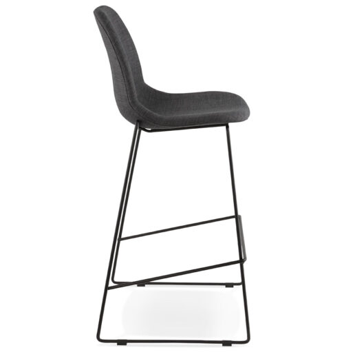 Tabouret de bar EKTOR gris fonce empilable 2