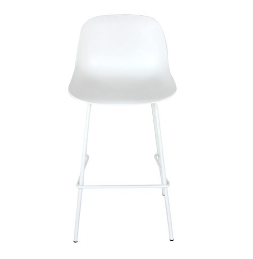 Tabouret de bar GRANO blanc polyvalent 1