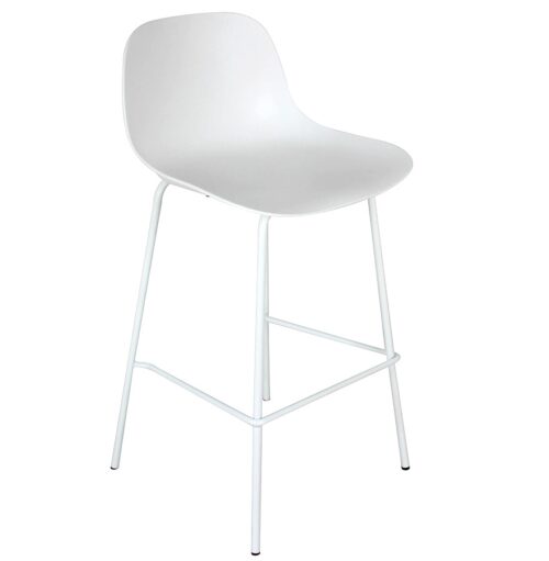 Tabouret de bar GRANO blanc polyvalent