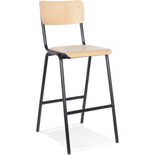 Tabouret de bar STRAVA en finition naturelle – Élégance classique