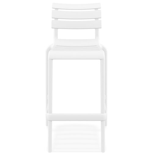 Tabouret de bar blanc en plastique NOBU 1