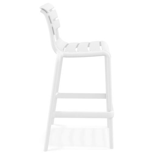 Tabouret de bar blanc en plastique NOBU 2