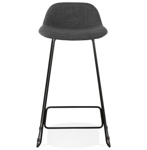 Tabouret de bar design MOSKOW noir industriel metal noir 1