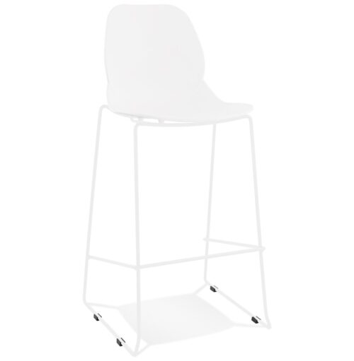 Tabouret de bar design blanc BERLIN