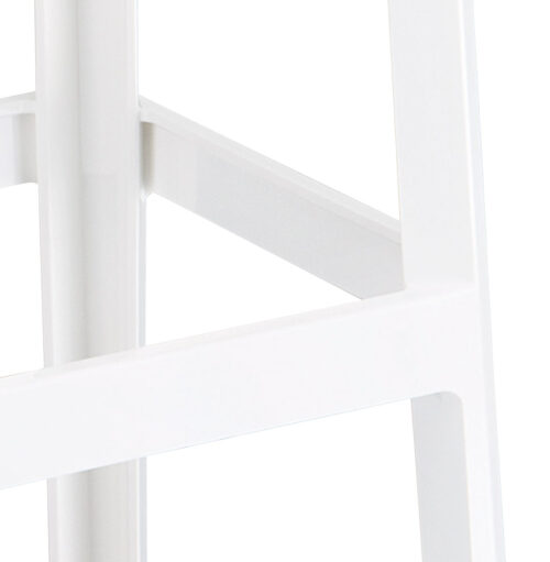 Tabouret de bar en plastique blanc LENO 1