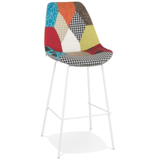 Tabouret de bar style CAPSUL patchwork