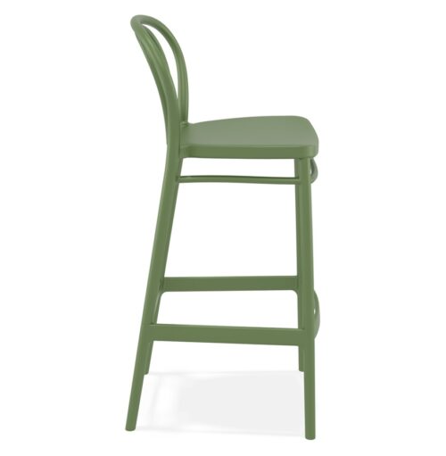 Tabouret de bar vert FERDINAND pour interieur et exterieur 2