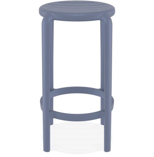 Tabouret de jardin PEYA MINI gris fonce en plastique mi hauteur 1