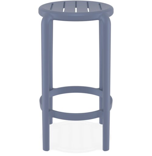 Tabouret de jardin PEYA MINI gris fonce en plastique mi hauteur 2