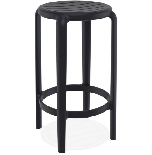 Tabouret de jardin PEYA MINI noir en plastique