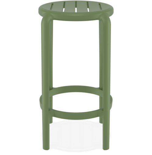 Tabouret de jardin PEYA MINI vert en plastique mi hauteur 2