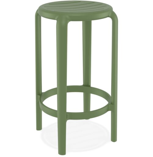 Tabouret de jardin PEYA MINI vert en plastique