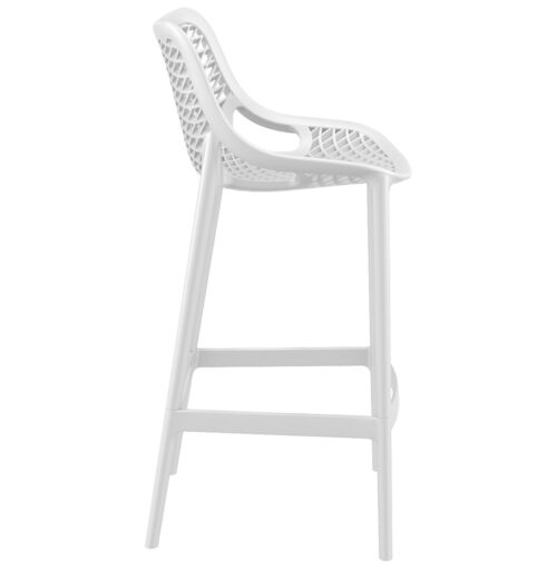 Tabouret de jardin en plastique blanc BROZER 2