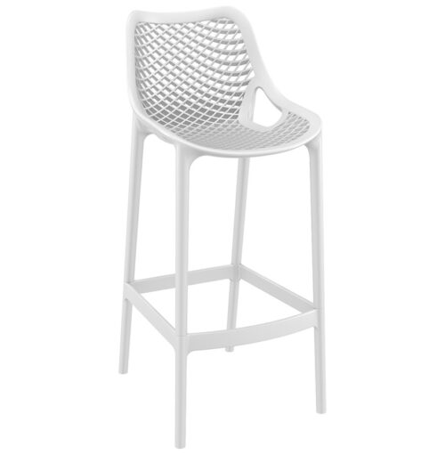 Tabouret de jardin en plastique blanc BROZER