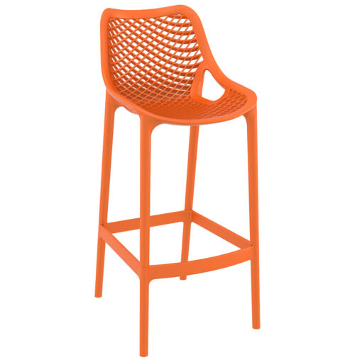 Tabouret de jardin orange en plastique BROZER 1